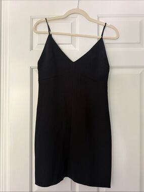 Aritzia Wilfred Little Black Spaghetti Strap Dress